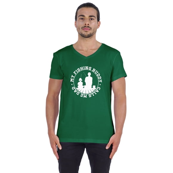 Inkmeso Tshirt For Men My Fishing Buddy. Calls Me Dad€ Funny Quote Daddy T-shirt Father Shirt