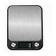 thumbnail image 1 of Báscula de cocina plana de acero inoxidable pequeña mini báscula de plataforma electrónica de 5 kg para alimentos y cocina pesaje en gramos batería negra 5 kg 1 g, 1 of 4