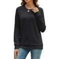 thumbnail image 4 of Fantaslook Fall Sweatshirts for Women Crewneck Long Sleeve Shirts Casual Tunic Tops Lightweight Pullover Sweatshirts, 4 of 8