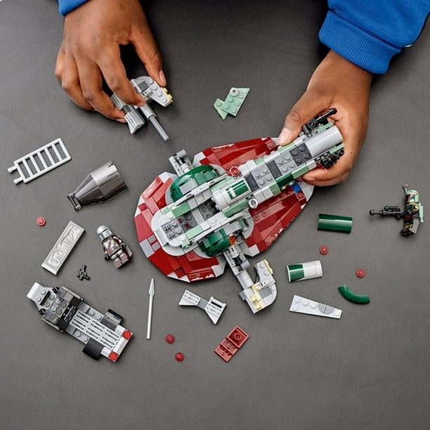 バートンパパ　３ LEGO Star Wars Boba Fett's Starship 75312 Toy Building Kit (593