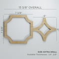 thumbnail image 3 of Ekena Millwork 13 3/8"W x 7 3/8"H x 3/8"T Extra Small Anderson Decorative Fretwork Wood Wall Panels, Birch, 3 of 3