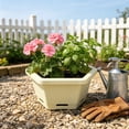 thumbnail image 5 of Hexagon Planter Pot Thickened Modern Plastic Flower Container with Drainage Hole for Indoor Outdoor Balcony Garden Home, 5 of 6