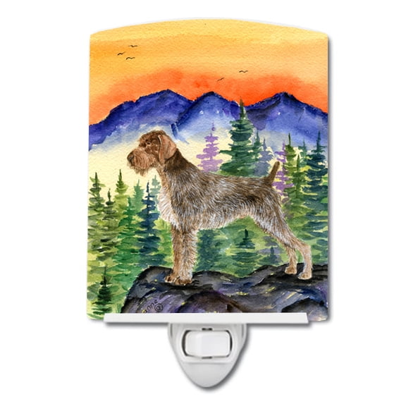 Caroline's Treasures SS8226CNL German Wirehaired Pointer Ceramic Night Light, 6x4x3", multicolor