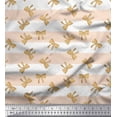 thumbnail image 1 of Soimoi Pink Poly Georgette Fabric Dot & Bow Stripe Decor Fabric Printed Yard 52 Inch Wide, 1 of 5
