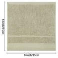 thumbnail image 7 of Unique Bargains Cotton Wash Cloths for Face Striped Face Cloths Highly Absorbent Towels Khaki, 7 of 7