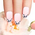 thumbnail image 3 of 48PCS Prensa francesa sobre clavos falsas Hermosas uñas falsas decoraciones de uñas creativas, 3 of 6