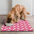 thumbnail image 2 of Boho Retro Floral Pet Feeding Mat-Absorbent Pet Placemat for Food and Water Bowl, with Waterproof Rubber Backing, Quick Dry Water Dispenser Mat for Dog and Cat (16"x24"), 2 of 7