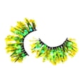 thumbnail image 1 of Qarigey 2 pack/lote de pestañas navideñas espectaculares de fácil aplicación con purpurina para una belleza sin esfuerzo Difuminador de ojos P-35, 1 of 6