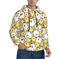 thumbnail image 2 of Balery Cartoon Chicken Pattern Mens Hoodie Kangaroo Pocket Hoodie Pullover Hooded Sweatshirt Ideal for Daily Wear Travel and Home-Medium, 2 of 7