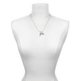 thumbnail image 3 of Delight Jewelry Silvertone Textured Wing Mother & Daughter Heart Necklaces (Set of 2), 19"+2", 3 of 4