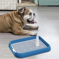 thumbnail image 6 of Dog Toilet Potty Puppy Litter Tray Pee Training Bedpan Toilet Easy to Clean, Pet Blue, 6 of 8