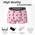 thumbnail image 2 of Men's Boxer Briefs, Cute Strawberry Ice Cream Lover Soft Comfy Mens Underwear Boxer Briefs Breathable With Widen Waist, 2 of 7