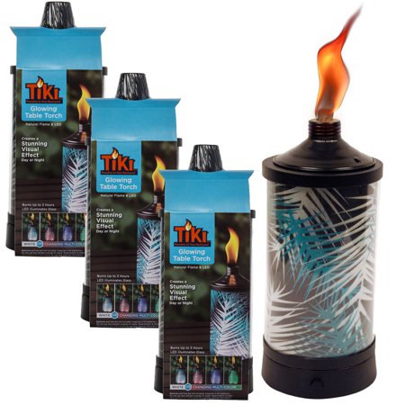 3 Pack Tiki Brand Tabletop Torches Color Changing Led Lights