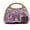A-purple, variant on Sequins Flowers Evening Bag Purse Clutch for Women, Bohemian Handmade Woven Bag Purse Wooden Handle Chain Bag