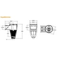 thumbnail image 4 of Waterco COMMERCIAL SUPASKIMMER BOTTOM PORT (GLASS REINFORCED LID), pool skimmer for concrete pool, 4 of 4