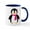 White/Navy Inside, variant on CafePress - Pink Penguin - 11 oz Ceramic Mug - Novelty Coffee Tea Cup