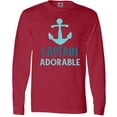 thumbnail image 3 of Inktastic Captain Adorable, Boat Anchor, Nautical - Blue Long Sleeve T-Shirt, 3 of 5