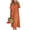 #52Orange, variant on Womens Summer Dresses 2026 Cotton Linen Plus Size Short Sleeve V Neck Boho Maxi Dress Loose Casual Beach Long Sundresses Orange 2XL