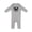 AC-Heather Grey, variant on Gothic Bat with Moon and Roses Baby Romper Coveralls