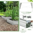 thumbnail image 4 of RONG-3 6x3x1FT Galvanized Raised Garden Bed, Outdoor Metal Planter Box for Vegetable Flower Fruit Herb, Galvanized Metal Garden Box with Open-Ended Base, 4 of 10