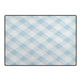 thumbnail image 2 of Iauyy 63x48in Washable Large Non-Slip Area Rugs,Modern Minimalist Patterns Ultra Soft Washable for Floor Mats for House Living Room Dining Room Office，Light Blue and White, 2 of 7
