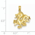 thumbnail image 2 of Pendentif Dragon en Or Jaune 14K Poli Massif, 2 of 2