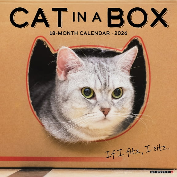 Cat in a Box 2026 Wall Calendar