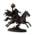 thumbnail image 2 of sruoe Halloween Gothic Resin Ornament, Lightable Headless Horseman Sculpture, Spooky Decor Figurine, Halloween Home Decor For Porch, Study Room, Cafe & Holiday Party Layout, 2 of 7