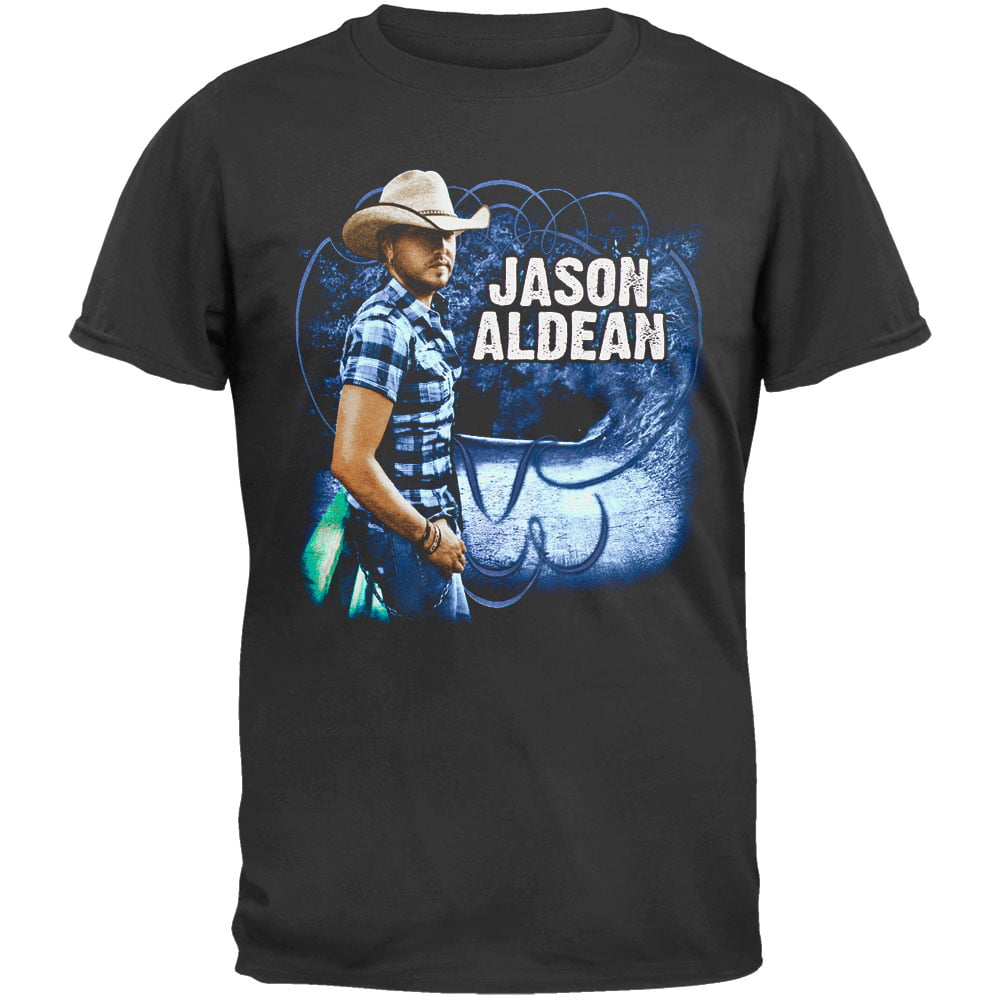 Jason Aldean Shirt Men Fashion Short Sleeve Round Neck Baseball Tee Tops 