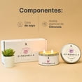 thumbnail image 2 of Kit 2 Velas De Soya | 260 g | Aroma Citronela | Duración 26 Horas | Para Exteriores e Interiores | Kit Citronella Candle | B Life., 2 of 5