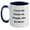 White/Navy, variant on Korat Cat Lovers Funny Gifts from Friends to Korat Cat Enthusiasts, Unique Two Tone Coffee Mug for Birthday