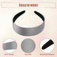 thumbnail image 3 of Unique Bargains Hair Headband Wide Satin Headband for Women Girl Gray 1.57" Wide Headband, 3 of 7