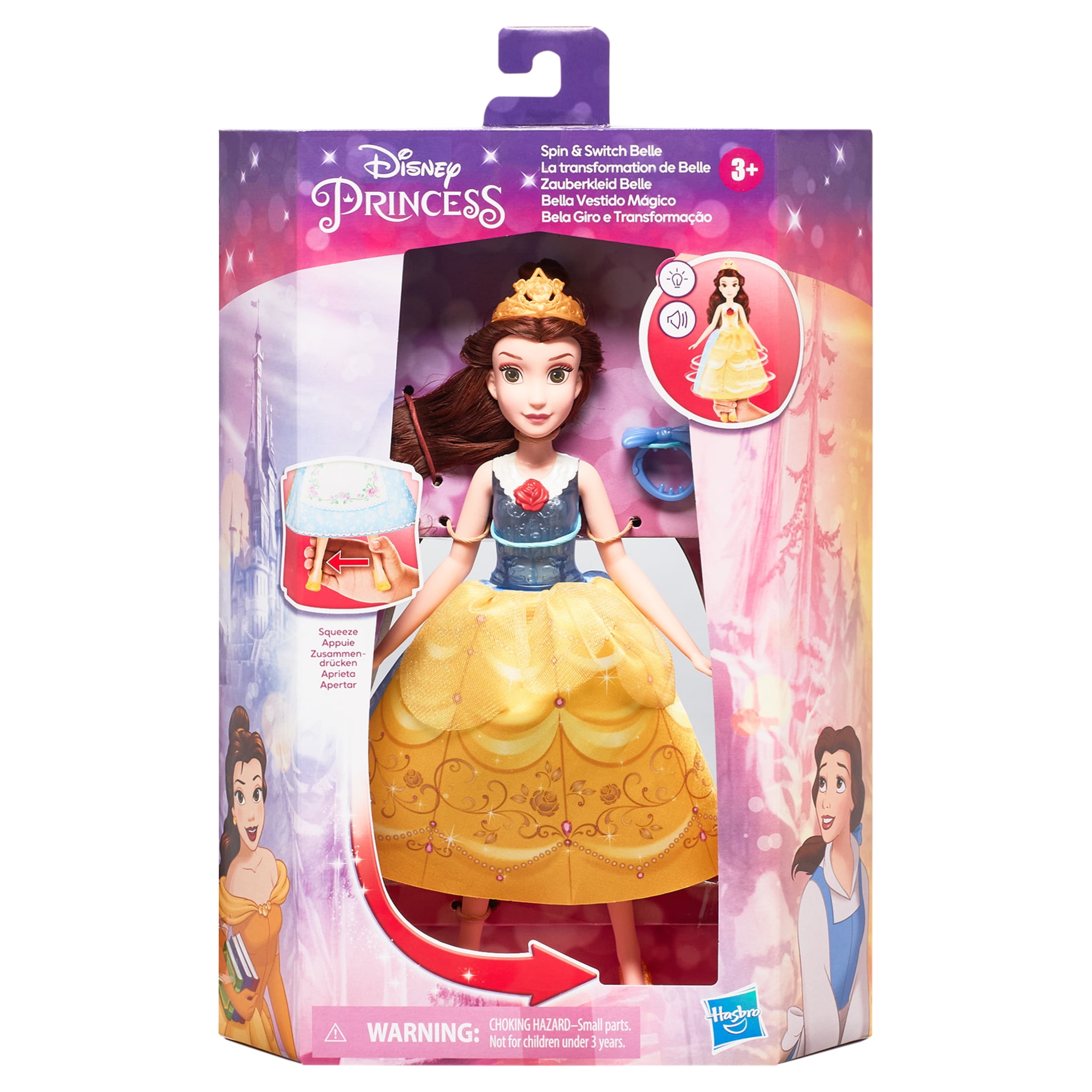 Disney Princess Belle Classic Doll with Dress, Ring, and Deluxe Costume,  New with Box - Walmart.com