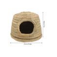 thumbnail image 2 of SHINYPASING 1Pcs Rabbit Grass House for Small Animals Natural Grass Material 9.8X9.8X8.7in, 2 of 6