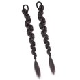 thumbnail image 1 of Long Twist Braided Ponytail Wigs Hairpiece Hair Tie Heat Resistant Fibre Hair Extension For Women Girl Everyday Wear Natural black, 1 of 4