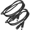 thumbnail image 1 of HAMPPLIES 2Ud Cable De Extensión Para Fuente De Dc Con Conectores Macho Y En Color Negro, 1 of 6