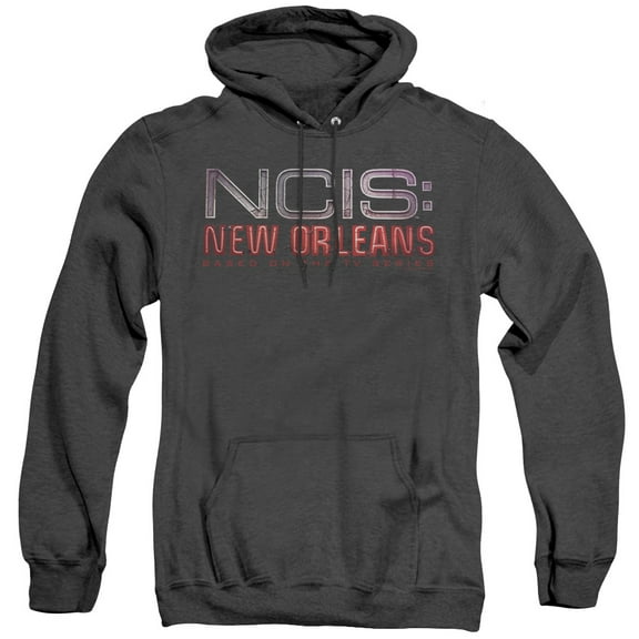 Ncis:New Orleans Neon Sign Adult Heather Hoodie Sweatshirt Black