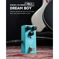 thumbnail image 2 of Donner Guitar Delay Pedal, Blue Mini Delay Guitar Effect Pedal Vintage Delay True Bypass, 2 of 7