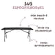 thumbnail image 4 of Mesa Plegable 180cm Rectangular Negra para Jardín Terraza y Eventos 3 Piezas, 4 of 6