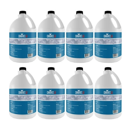 Chauvet DJ 1 Gallon of Fog Smoke Juice Fluid for Fog Machines (8 Pack) | 8 x FJU