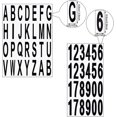 thumbnail image 2 of 10 Sheets Number Stickers Mailbox Letters Black Vinyl Alphabet Number Stickers, 2 of 5