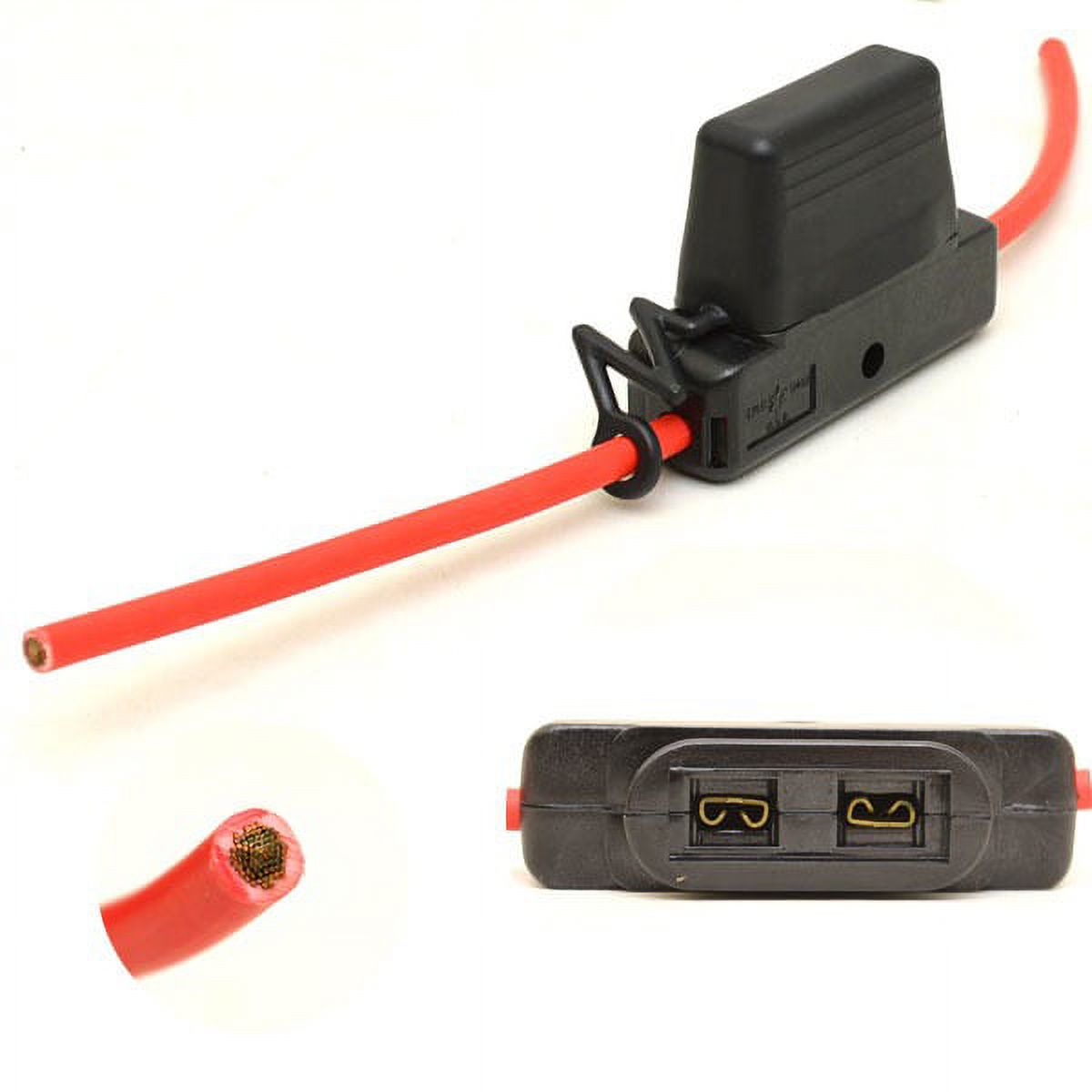Bussman Boat Heavy Duty Fuse Holder | In line  8 Awg 50 Amp