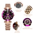 thumbnail image 3 of Women Watch Fashion Diamond Analog Quartz Wristwatches Luxury Ladies Watch with Stainless Steel Band Waterproof Wristwatches Gift for Women, 3 of 8