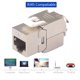 thumbnail image 4 of RJ45 trapezoidal Cat7 blindado FTP módulo 10G red Keystone Jack conector, 4 of 8