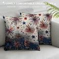 thumbnail image 3 of Qinduosi th of of Pillow Covers Blue Red Throw Pillow Covers Outdoor Independence Day Patriotic Pillowcase Farmhouse Cushion Cover For Home Sofa White, 3 of 5