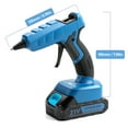 thumbnail image 3 of Cordless Hot Glue Gun with 2.0Ah Battery Charger and 30pcs Full Size Glue Sticks 100W Power Melt Glue Gun for DIY Festival Decor and Gifts, Blue, 3 of 11