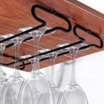 thumbnail image 5 of Juego de 2 portavasos para vino, Mmgoqqt, Metal, Con tornillos, Negro, 5 of 5