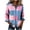 Pink/women button up tops, variant on Long Sleeve Button Down Plaid Shirts for Women Waffle Knit Denim Patchwork Shacket Casual Lapel Pullover Sweatshirts,Pink,L