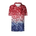 thumbnail image 6 of Mifsaly Short Sleeve Button Down Shirts for Women Lapel Collar V Neck Blouses Patriotic Hearts American Flag Print Independence Day Tops 2026 S, 6 of 6