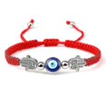 thumbnail image 1 of Evil Eye Braided Bracelet Lucky Red Black Color Thread Couple Chain Handmade, 1 of 1